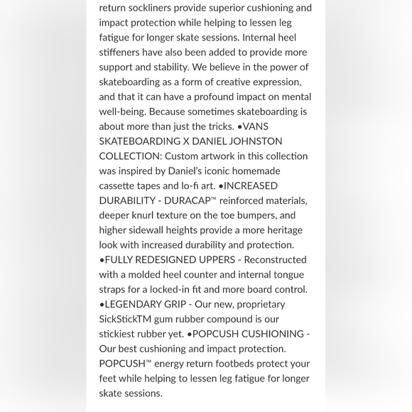 Vans X Daniel Johnston Skate Sk8-Hi *NWT* - Picture 10 of 11